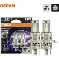 OSRAM LEDriving HL H4 H19 FLASH LED Phare de voiture P43t PU43t 12V Lampe lumineuse Design compact 1:1 6000K Blanc Faisceau Hi/Lo 64193CWFL