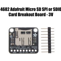 【C】1Pc 4682 Adafruit Micro SD SPI Or SDIO Card Breakout Moudle Branching Board 3V Only