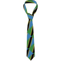 2026 Tanzania Flag Wedding PartyNeck Ties For Men Women Casual Plaid Tie Suits Slim Necktie Gravatas For Gift
