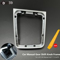 For LHD VW Manual Golf 7 7.5 Golf R Gear Shift Knob Lever Gear Stick Frame Bracket Circle Shift Knob 5GG713203A Left Side Driver