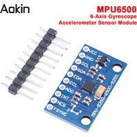 1/5/10pc IIC I2C SPI MPU6500 MPU-6500 6-Axis Gyroscope Accelerometer Sensor Module Replace MPU6050 For Arduino With Pins GY-6500