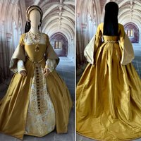 16th Century Medieval Tudor Elizabethan Renaissance Tudor Queen Elizabeth Costume Dress Anne Boleyn Costume Dress Ball Gown