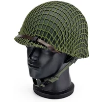 Classic M1 Steel Helmet Tactical US Military Army Replica Protective Helmets WWII WW2 Outdoor CS Paintball Green Steel Helmets