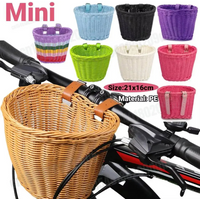 AliExpress NONE Front Handlebar Bicycle Basket Multifunction Traditional Bicycle Basket Waterproof Hand Woven Bike Basket for Kids Children Bike
