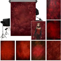 Red Abstract Gradient Texture Photography Backdrop Horror Halloween Gothic Style Portrait Decoration Background Photobooth Props