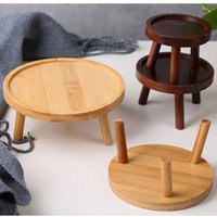 Wood Creative Green Pineapple Garden Indoor Desktop Vase Holder Plant Stand Potted Base Flower Pot Tray Bonsai Holder