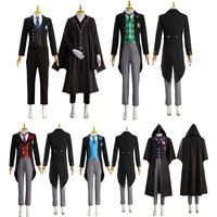 Black Butler Boarding School cosplay costume Char C costume Sebastian Herman Edgar cosplay anime