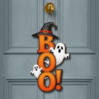 1Pcs Halloween Gate Sign Halloween Horror Party Decoration Ghost Festival Scene Arrangement Halloween Wooden Pendants Decor