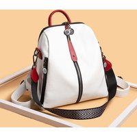 Fashion Backpack Female Soft PU Leather Rucksack Women Shoulder Bag Travel Back Pack Large Capacity Dayback Bookbag for Girl