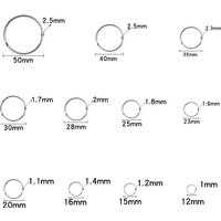 10-50pcs Metal Open Jump Rings Keyring Round Key Ring Key Chain Split Rings For Jewelry Making Connector DIY Keychains Accessory