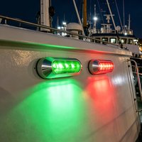 2 Piece Marine Navigation Lights Red and Green Lamp IP67 Waterproof 12-24V LED for Sea Fishing, Sailing, Yachting, Docking