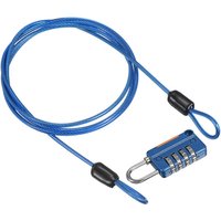 Extended Steel Cable Combination Lock, 1.5m Coated Steel Cable Locks with Combination Locks, Suitable for Outdoor Travel, Luggage Bags, Backpacks, Fences, Car Covers, Etc