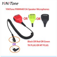 YiNiTone PMMN4013A TK/MT 2Pin Radio Speaker Microphones with 3.5mm Audio Jack For Motorola EP450 CP200D GP88 CP185 For Baofeng Q