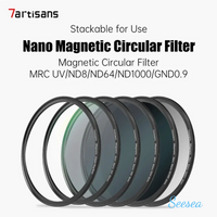 7artisans 67-82mm Nano Magnetic Lens Filter Kit With MRC UV+CPL+ND8+ND64+ND1000+GND0.9+Black Mist Diffusion 1/4 For Camera Lens