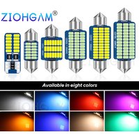 ZIOHGAM 2 pièces C5W C10W feston voiture intérieur lumière Led 31 mm 28mm 31mm 36mm 39mm 41mm T10 W5W BA9S T4W Signal lampe ampoule blanc chaud