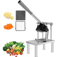Manual Fries Machine Commercial Vegetable Fruit Meat Chopper Dicer Cutting Machine Stainless Steel Potato Cutter French Slicer