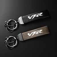For Honda VFR VFR750 VFR800 VFR800F VFR800X 750 1200F High-Grade Leather Suede Keychain Motorcycle Holder Carbon Leather Keyring