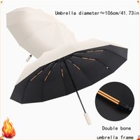 24 Bone Reinforced Umbrella Windproof UV Protection Candy Color Business Umbrella Unisex Portable All-Weather Sun Rain Umbrella