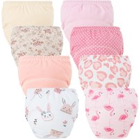 8/5pcs Baby Cotton Training Pants Panties Waterproof Cloth Diapers Reusable Toolder Nappies Diaper Baby Changing Nappy Underwear