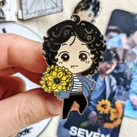 Jungkook Seven Enamel Pins | Seven Days a Week | Laundromat Sunflower Coffin