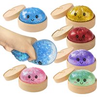 Glitter Dumpling Glitter Dumpling Squishy with Box Dumplings Sensory Squeeze Toy for Stress Relief Gifts