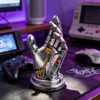 Sci-Fi Mechanical Hand Game Controller Holder Resin Stand for PS5 Xbox Switch Robot Sculpture Decor for Gamer Gaming Desk