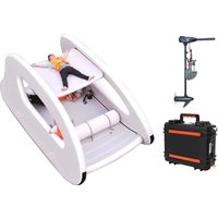 Portable and Lightweight Inflatable Floating Boat Solar Sustainable Inflatable House Boat with Electric Motor Set for Water Play