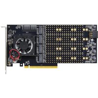 AP-Pcle Pcie 3.0 To M. 2 NVME 8-Disk Expansion Card, PLX8749 Free Drive, Free Main Board Split, 8-Disk M. 2 NVME Expansion Card