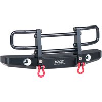 KYX Racing Aluminum Front Bumper Upgrades Parts Accessories for 1/18 RC Crawler Car Traxxas TRX-4M TRX4M Bronco #97074