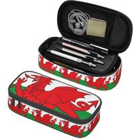 Flag Of Wales Welsh Dragon Pencil Case Pencil Pouch Storage Stationery Supplies Big Capacity Pen Box Pencil Bag for Kids