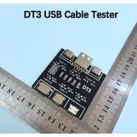 1PC Test Board DT3 USB Cable Tester - 6-in-1 Data Line Detection Board for iOS/Android/Micro/Type-C Short/Open Circuit Test Tool