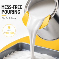Plastic Reusable Paint Pourer Spout No Mess Gallon Can Attachment Portable DIY Home Painting Tool Accessory Kit for Wall DIY