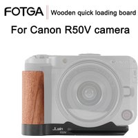 FOTGA R50V Quick Release L Plate Bracket Holder Hand Grip For Canon R50V Digital Camera For Arca Swiss Tripod Head Stabilizer