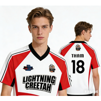 Lightning Cheetah Sport Jersey Men Bold Number 25 Print Short Sleeve T-shirt Casual Streetwear For Men And Team Uniform Clothes