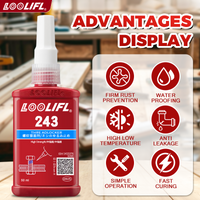 Thread Locking Agent, Automotive Wheel Hub Fastening Adhesive, Blue 243 Anaerobic Adhesive to Prevent Loosening and Detachment, Thread and Screw Sealant