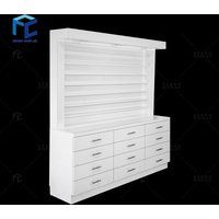 2025customized.Modern Black And Polish Wall Rack Nail Polish Shelf Display Double Side Cosmetic Storage Rack Illuminated
