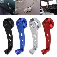 2Pcs Aluminum Alloy Universal Car Window Close Hand Crank Handle Winder Riser Replacement Manual Auto Window Glass Closer Handle