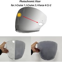 Fit for Shoei J-Cruise 1 JCruise 2 J-Force 4 CJ2 Helmet Photochromic Visor Lenses which Automatically Darkens Helmet lens Shield