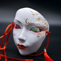 Cosplay Party Mask Anime Full Face Cover Carnival Masked DIY Decoration Halloween Cosplay Role Play Costume Props Accessories