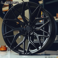LSGZL Customize Forged Wheel 18 19 20 21 22 Inch 5x114.3 5x120 5x112 Monoblock Golssy Black for RS Q5 Q8 I8 M3 M5