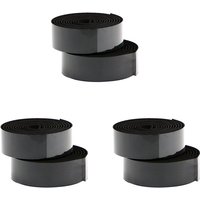 AliExpress NONE A99I-3 Pcs Road Bike Bicycle Cork Handlebar Bar Grip Wrap Tape + 6 Bar Plugs-Black