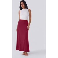 Gentle Drape Full Length Skirt, Unstructured Relaxed Cut, Minimal Romantic Style, Sunset Stroll & Casual Dinner Fit