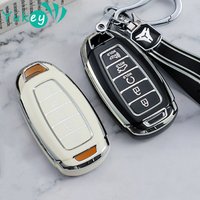 For Hyundai Palisade Limited 2020 Palisade SEL 2023 Elantra Sel Elantra Santa Fe Veloster 5 Bottons Tpu Car Key Case Cover