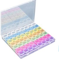 1 x 5D Diamond Ainted Storage Box, 56 Grids for Bead Storage, Sewing, Nail Diamonds, Embroidery Boxes Organizer, DIY Art Craft