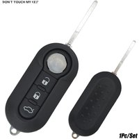 3 Button Remote Car key Shell Fob Case For Fiat 500 abarth Panda Punto Bravo 2 Ducato Tipo Doblo 500x 500l 500e Auto Uncut Blade