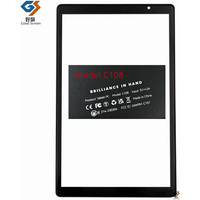 10.1Inch Black For Brilliance in hand C108 Tablet PC Capacitive Touch Screen Digitizer Sensor External Glass Panel Model C108