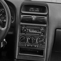 For Opel Astra G 1998-2003 Real Carbon Fiber Stickers Central radio AC/CD control panel Car Accessories Interior decorative