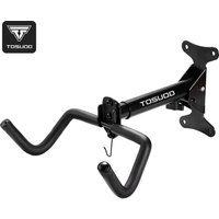 AliExpress TOSUOD Bicycle Wall-mounted Rack Home Adjustable TPE Steel Durable Dispaly Storage Stand Scratchproof Bike Hangling Equipment