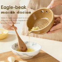 Garlic Grater Plate Manual with Drainage Port 5 Hole Sizes Kitchen Garlic Grater for Carrots Chocolate Cheese Vegetables Nuts