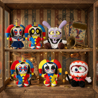 Jax Plush Digital Keychains Circus Maid Magical Rabbit Clown Cartoon Collectible Home Decor Party Pendant Birthday Party Gift